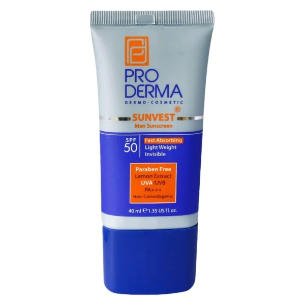 کرم ضد آفتاب مردانه پرودرما SPF50 مدل MEN حجم 40 میلی‌لیتر - Image 2