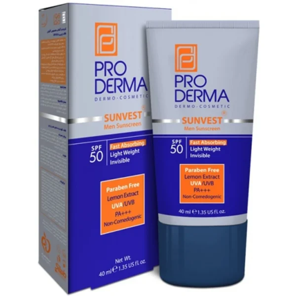 کرم ضد آفتاب مردانه پرودرما SPF50 مدل MEN حجم 40 میلی‌لیتر - Image 3