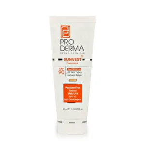 کرم ضد آفتاب و ضد چروک پرودرما SPF90 بژ طبیعی 40 میلی‌لیتر مناسب انواع پوست