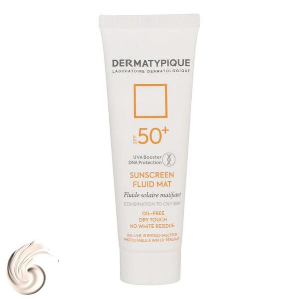 4010218 ضدآفتاب فلوئیدی بی رنگ Dermatypique درماتیپیک مدل SPF50 پوست چرب - Image 1