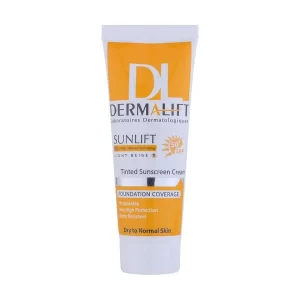 ضدآفتاب بی رنگ درمالیفت Demalift مدل SPF50 پوست خشک