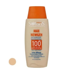 کرم ضد آفتاب آردن spf50 مناسب پوستهای حساس رنگی بژ طبیعی