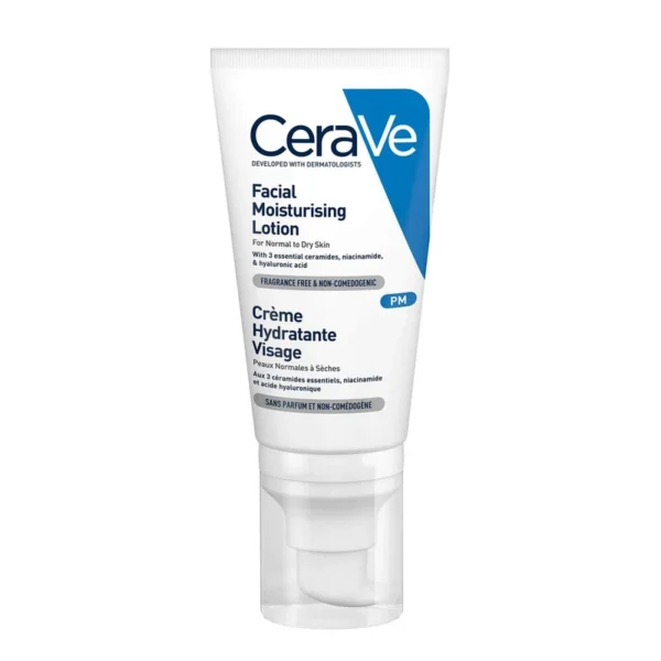 کرم شب آبرسان و مرطوب کننده سراوی cerave مناسب پوست نرمال تا خشک