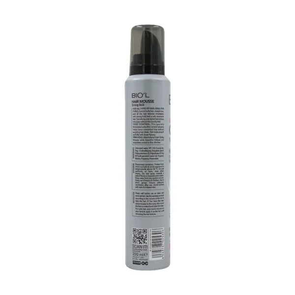 نمای محصول موس مو بیول Fine Curls 4 حجم دهنده و ضد وز مناسب انواع مو
