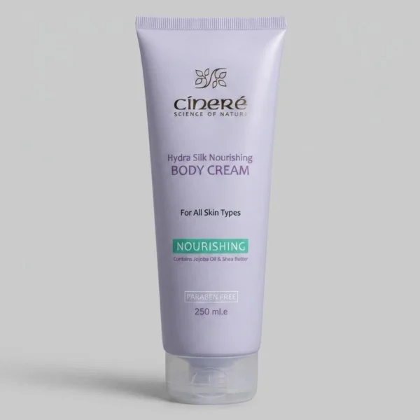 کرم مغذی بدن سینره کرم مغذی بدن سینره Hydra Silk مناسب نرمی و آبرسانی پوست خشک و معمولی